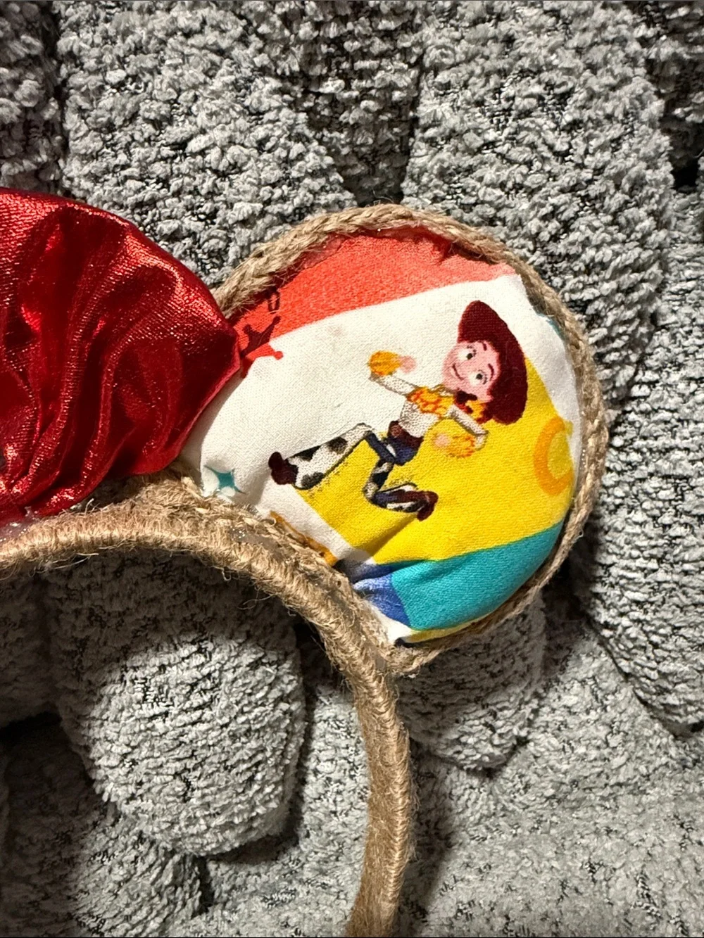 Toy Story  Themed Minnie Ears Headband with Red Bow